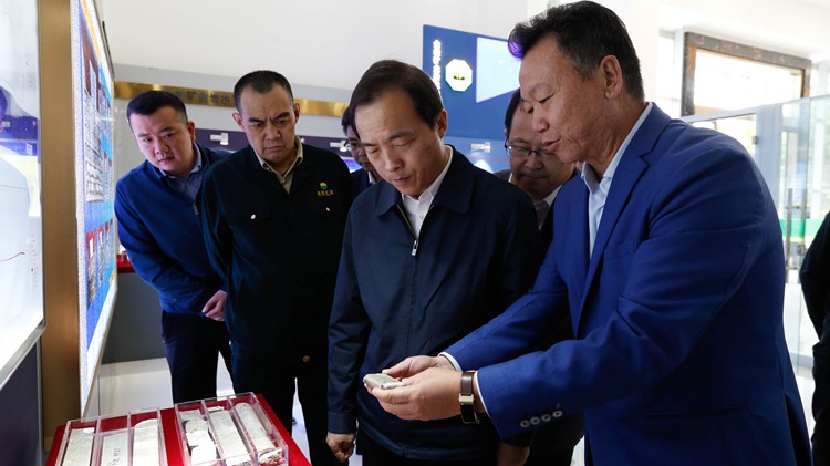 省委常委、副省長(zhǎng)周學(xué)文蒞臨金徽股份調(diào)研綠色礦山建設(shè)工作